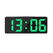 Часы будильник LED зеленый