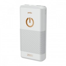Perfeo Powerbank SPLASH 20000 mah + Micro usb /In Micro usb /Out USB 1 А, 2.1A/ White (PF_B4299)