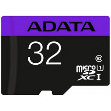 Карта памяти microSDHC 32Gb Class10 A-Data AUSDH32GUICL10-RA1 + adapter