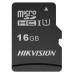 Флеш карта microSDHC 16Gb Class10 Hikvision HS-TF-C1(STD)/16G/Adapter + adapter