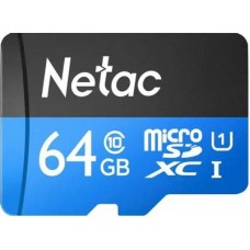 Флеш карта microSDXC Netac 64GB NT02P500STN-064G-S P500 w/o adapter