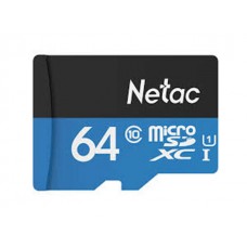 Карта памяти microSDHC Netac 64GB P500 (SD адаптер)