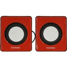 Акустическая система 2.0 Exegate EX289920RUS Disco 140 Red (питание USB, 2х3Вт (6Вт RMS), 100-20000Гц, красный)
