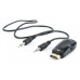 Переходник Bion HDMI - VGA + стерео-аудио, 19M/15F & miniJack 3.5mm 