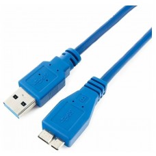 Gembird/Cablexpert CCP-mUSB3-AMBM-1 Кабель USB 3.0 Pro , AM/microBM 9P, 30см, экран, синий, пакет