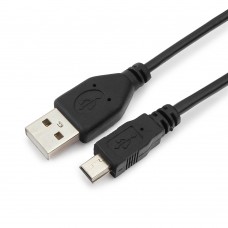 Кабель USB 2.0 Гарнизон AM/miniBM 5P, 1м  (GCC-USB2-AM5P-1M)