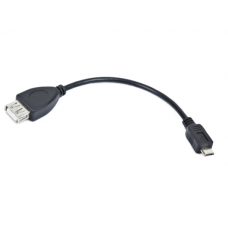 Кабель USB 2.0 OTG Cablexpert USBAF/MicroBM, 0.15м, пакет