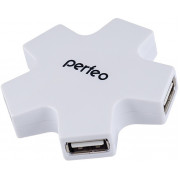 Perfeo USB-HUB 4 Port PF-HYD-6098H  белый [PF_5049]